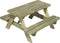 SenS-Line - Kindertafel Naturel - Picknicktafel Voor buiten - FSC 100 % Grenenhout - L 90 x B 90 x H 55 cm