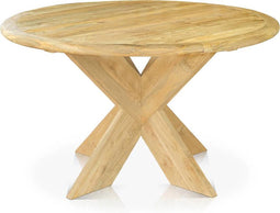 SenS-Line - Malta Teak Tuintafel Ø130 Cm - Bruin