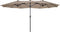SenS-Line - Marbella Parasol Taupe 270x450 Cm - Grijs