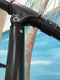 SenS-Line - Parasol Menorca Zweefparasol - Ø300 cm - 8-ribs - Polyester - Zwart