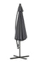 SenS-Line - Parasol Menorca Zweefparasol - Ø300 cm - 8-ribs - Polyester - Antraciet