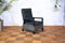 Sens-Line - Princess Luxury lounge stoel verstelbaar - Wicker - Grijs