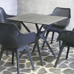 SenS-Line Tuintafel Jasper Antraciet 80x80cm