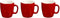 Senseo mokken Secret de Gourmet®, 160 ml, 6 stuks rood