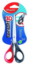 Sensoft 3D 16 cm / 6"1/2 schaar - zachte grepen - assorti kleuren