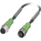 Sensor/actork.SAC-4P-M12MS/3,0-PUR/M12FS