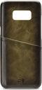 Senza Desire Cardslot Echt Leer Backcover voor de Samsung Galaxy S8 - Burned Olive