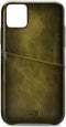 Senza Desire Cardslot Leren Backcover Hoesje - Geschikt voor iPhone 11 Pro Max - Burned Olive