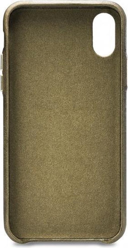 Senza Desire Cardslot Leren Backcover Hoesje - Geschikt voor iPhone XS / X - Burned Olive