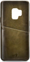 Senza Desire Cardslot Leren Backcover Hoesje - Geschikt voor Samsung Galaxy S9 - Burned Olive