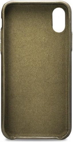 Senza Desire Echt Leer Backcover voor de iPhone XS / X - Burned Olive