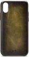 Senza Desire Echt Leer Backcover voor de iPhone XS / X - Burned Olive