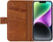 Senza Desire Leather Wallet Apple iPhone 14 Plus Burned Cognac