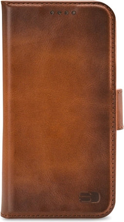 Senza Desire Leather Wallet Apple iPhone 14 Pro Burned Cognac