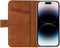 Senza Desire Leather Wallet Apple iPhone 14 Pro Burned Cognac