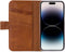 Senza Desire Leather Wallet Apple iPhone 14 Pro Max Burned Cognac