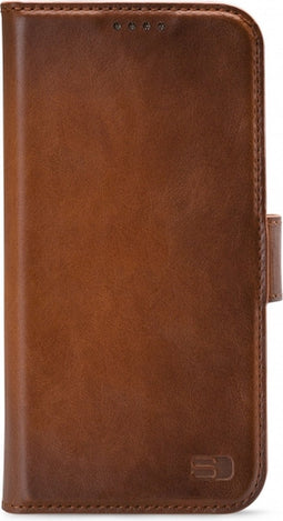 Senza Desire Leather Wallet Samsung Galaxy S8+ Burned Cognac