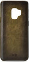 Senza Desire Leren Backcover Hoesje - Geschikt voor Samsung Galaxy S9 - Burned Olive