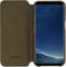 Senza Desire Skinny Leren Bookcase Hoesje - Geschikt voor Samsung Galaxy S8 - Burned Olive