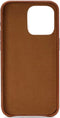 Senza - iPhone 14 Pro Hoesje - Echt Leren Back Case Bruin