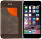 Senza - iPhone 6 / 6s Hoesje - Book Case Raw Seriess Donker Bruin