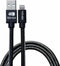 Senza Premium Leren Apple Lightning Kabel 1.5 Meter Zwart