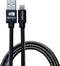 Senza Premium Leren Apple Lightning Kabel 1.5 Meter Zwart