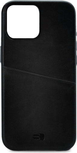 Senza Pure Leather Cover with Card Slot Apple iPhone 14 Pro Max Deep Black