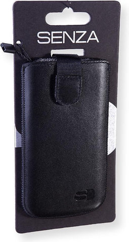 Senza - Senza 3994206003 L Slidecase Leer Zwart - 30 Dagen Niet Goed Geld Terug