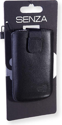 Senza - Senza Slidecase Leer Zwart S - 30 Dagen Niet Goed Geld Terug