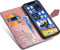 Hoesje Met Pasjeshouder Geschikt voor iPhone 12 Pro / 12 - Mandala Bookcase - Roze
