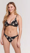 Shiwi ROMY bikini set - VACATION PALM - black