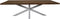 HSM Collection-Rechthoekige Tuintafel-250x100x4-Naturel/Zwart-Teak/Metaal