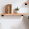 vidaXL - Wandschap - 60x20x4 - cm - behandeld - massief - eikenhout - lichtbruin