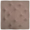 vidaXL - Kruk - 60x60x36 - cm - polyester - bruin
