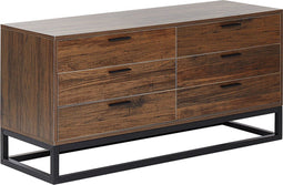 Beliani DELTA - Commode - Donkere houtkleur - Spaanplaat