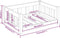 vidaXL - Hondenmand - 75,5x55,5x28 - cm - massief - grenenhout - wit