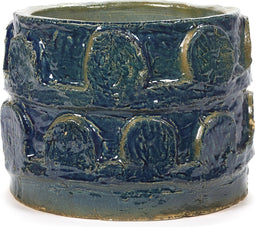 Serax Bloempot-Sierpot Look At Me-Bella Silva Blauw-Groen D 35 cm H 28 cm