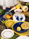 Serax Feast By Ottolenghi Serveerschaal Ø35 Yellow Dots Black