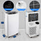 SereneLife Air conditioner, 3-in-1 Draagbare Airconditioner met Ingebouwde Ontvochtigerfunctie, Mobiele Airco met Ventilatorstand, Afstandsbediening, Compleet Raamafvoersysteem, 13k BTU, Wit