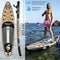 SereneLife Opblaasbaar Stand-Up Paddle Board - Antislip SUP met Peddel, Pomp, Leash en Complete Accessoires - Plezierig Water Paddle Board voor Volwassenen en Jeugd met Stabiel en Brede Ontwerp