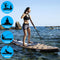 SereneLife Opblaasbaar Stand-Up Paddle Board - Antislip SUP met Peddel, Pomp, Leash en Complete Accessoires - Plezierig Water Paddle Board voor Volwassenen en Jeugd met Stabiel en Brede Ontwerp