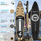 SereneLife Opblaasbaar Stand-Up Paddle Board - Antislip SUP met Peddel, Pomp, Leash en Complete Accessoires - Plezierig Water Paddle Board voor Volwassenen en Jeugd met Stabiel en Brede Ontwerp