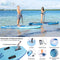 SereneLife Opblaasbaar Stand-Up Paddleboard - Antislip SUP Paddle Board met Peddel, Pomp, Leash en Accessoires - Leuk Opblaasbaar Paddleboard voor Volwassenen en Jeugd