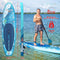SereneLife Opblaasbaar Stand-Up Paddleboard - Antislip SUP Paddle Board met Peddel, Pomp, Leash en Accessoires - Leuk Opblaasbaar Paddleboard voor Volwassenen en Jeugd