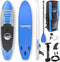 SereneLife SLSUPB125 Free Flow Paddleboard SUP - Stand-Up Paddle-Board Incl accessoires - 10.5ft - Max. 125kg - Blauw