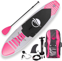 SereneLife SLSUPB145 Free Flow Paddleboard SUP - Stand-Up Paddle-Board -Incl accessoires - 10.5ft - Max. 125kg - Roos