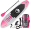 SereneLife SLSUPB145 Free Flow Paddleboard SUP - Stand-Up Paddle-Board -Incl accessoires - 10.5ft - Max. 125kg - Roos