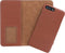 Serenity 2 in 1 Leather Wallet Case Apple iPhone 7/8 Plus Cognac Brown