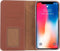 Serenity 2 in 1 Leather Wallet Case Apple iPhone X/XS Cognac Brown